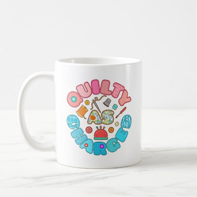 Quilty wie Charged Funny Quilover Kaffeetasse (Links)