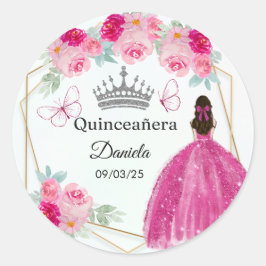 Quince Runder Aufkleber
