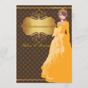 Quince/Sweet 16/ Prinzessin/Polka-Punkte Einladung