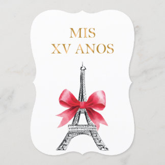 Quinceanera 15 Geburtstag Einladung Paris Französi