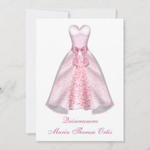 Quinceanera 15. Geburtstag Empfang Einladung