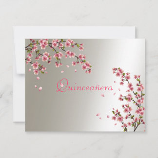 Quinceanera, 16 . Geburtstag Einladung Sakura