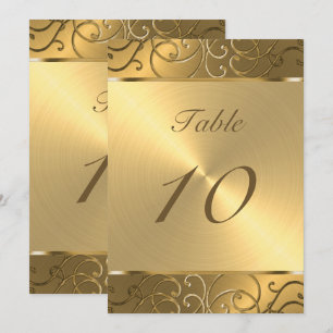 Quinceanera Alle Gold Filigree Swirl Grenze Einladung