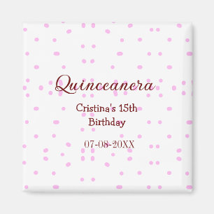 Quinceanera anos 15. Geburtstag hinzufügen Namen r Magnet