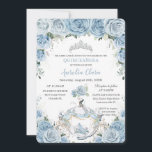 Quinceañera Baby Blue Floral Aschenputtel Coach Einladung<br><div class="desc">Personalisieren Sie diese schöne quinceañera-Einladung mit eigener Formulierung einfach und schnell,  einfach die Taste anpassen,  um den Stil und die Platzierung des Textes weiter zu ordnen und zu formatieren. Passende Artikel im Shop erhältlich! c) Das glückliche Cat Studio</div>