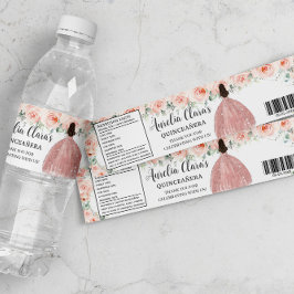 Quinceañera Blush Floral Prinzessin Sweet Birthday