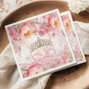 Quinceañera Blush Pink Gold Napkins Serviette