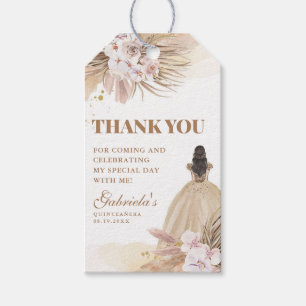 Quinceanera Boho Pampas Floral Mis Quince Anos Geschenkanhänger