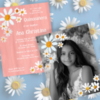Quinceañera Daisy Bouquet Handpainted Custom Foto