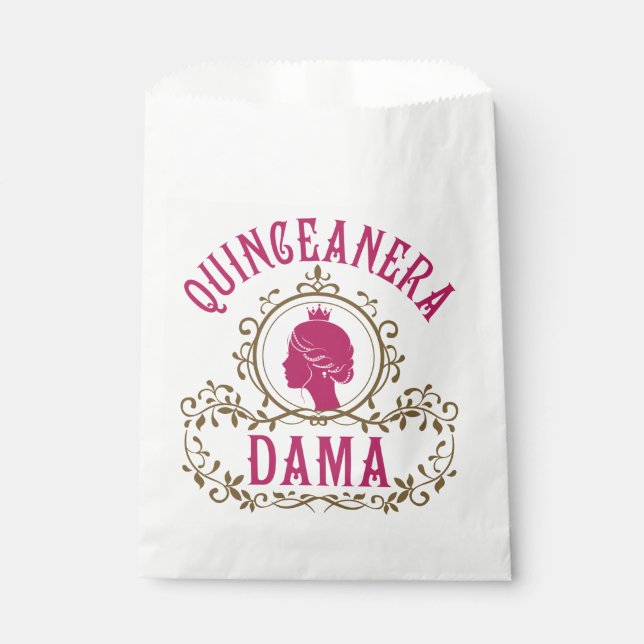 Quinceanera Dama Geschenktütchen (Vorderseite)