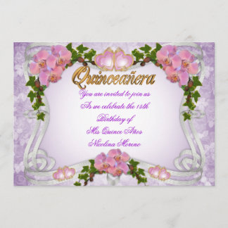 Quinceanera Einladung 15. Geburtstag elegant