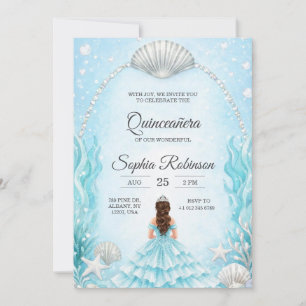 Quinceanera-Einladung mit Ozean-Thema  Einladung