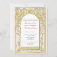 Quinceañera-Einladung retro vintage auf Spanisch
