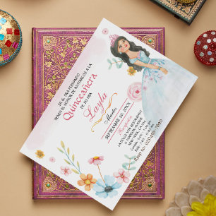 Quinceañera Elegante: Mis Quince Einladung Rosa