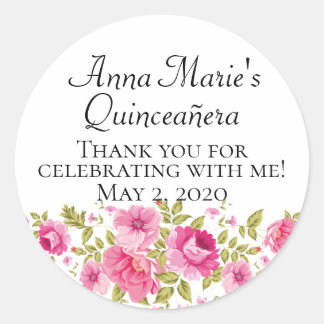 Quinceañera étiquettes personnalisés pour votre 15