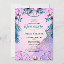 Quinceañera feather Dream fänger pink Inv
