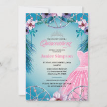 Quinceañera feather Dream fänger pink Inv