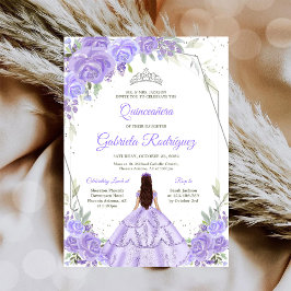 Quinceanera Floral Invitation Einladung