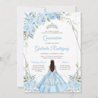 Quinceanera Floral Invitation Einladung