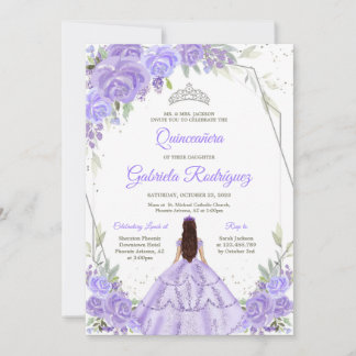 Quinceanera Floral Invitation Einladung