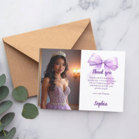 Quinceanera Foto Bogen lila Skript