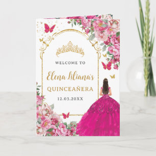 Quinceañera Fuchsien-Gold Padrinos Veranstaltungsp Programm