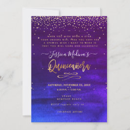 Quinceañera , geschrieben in den Sternenkarten Save The Date