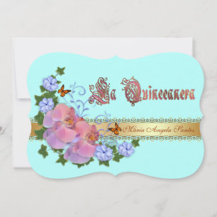 Quinceanera invitation 15e Anniversaire élégant