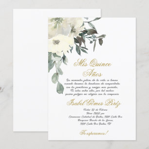 Quinceanera invitation en espagnol