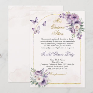 Quinceanera invitation en espagnol