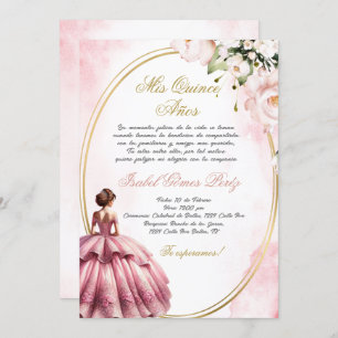 Quinceanera invitation en espagnol