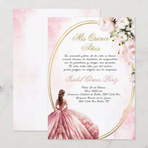 Quinceanera invitation en espagnol