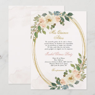 Quinceanera invitation en espagnol