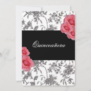 Quinceanera, Invitation Roses Roses / Douze ans