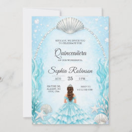 Quinceanera Invitation with an ocean theme Einladung