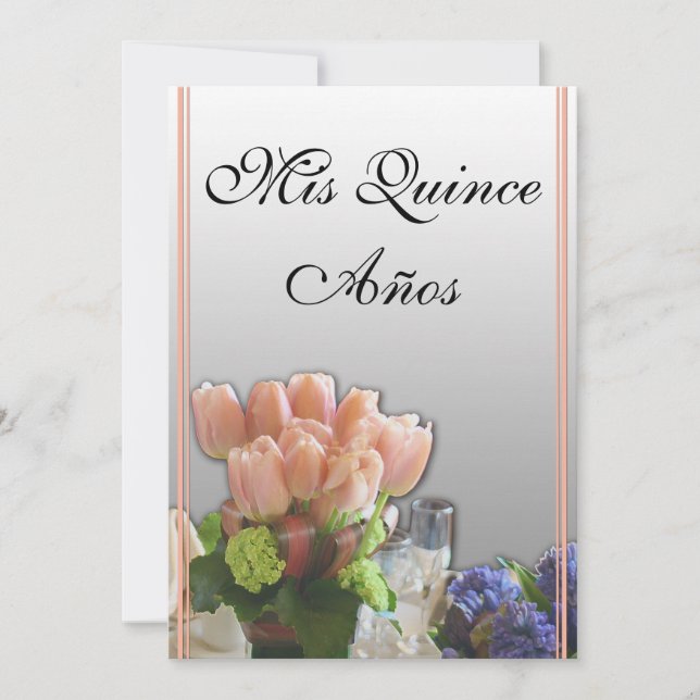 Quinceanera Invitations en espagnol (Devant)