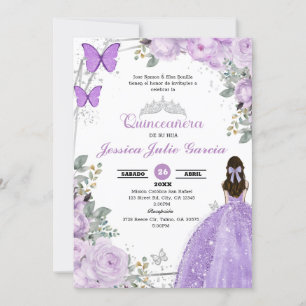 Quinceanera - Lila Einladung von Lilac