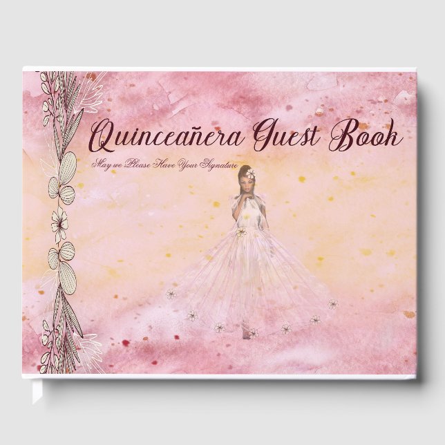 Quinceanera livre d'hôtes (Recto)