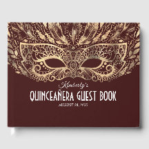 Quinceanera Livre d'or et de Bourgogne