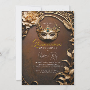Quinceañera-Maskerade Einladung