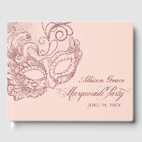 Quinceanera Masquerade Party Rose Gold Pink