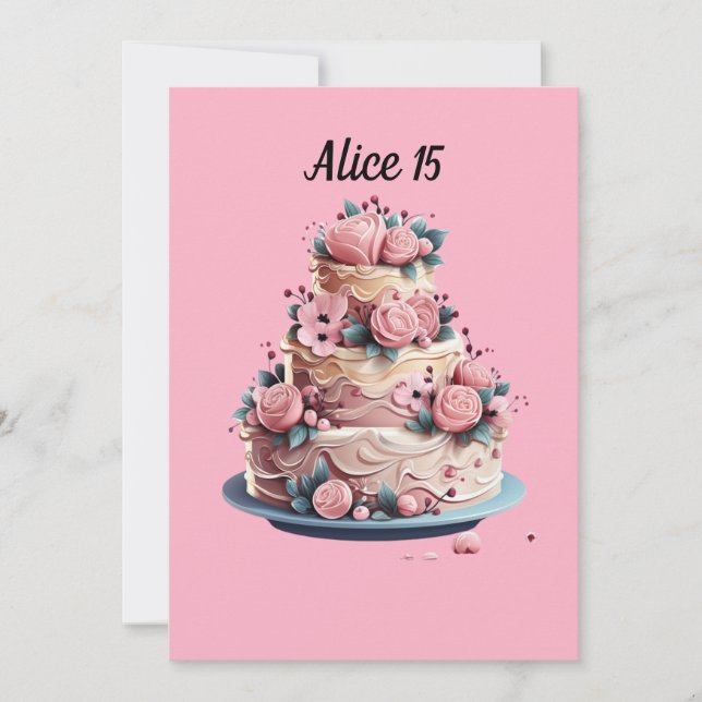 Quinceañera: Mi Momento de Brillar Einladung (Vorderseite)