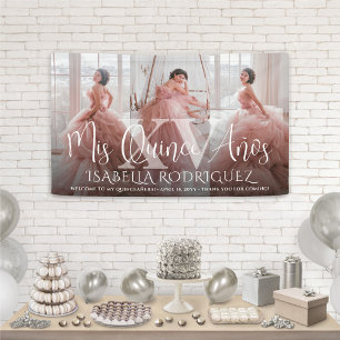 Quinceañera Mis XV 3 Foto Collage 15. Geburtstag Banner