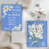 Quinceañera Niedlich Daisy Bouquet Handpainted Cus