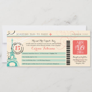 Quinceanera | Paris Einladung