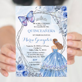 Quinceanera Pastel Blume 16. Geburtstag Einladung