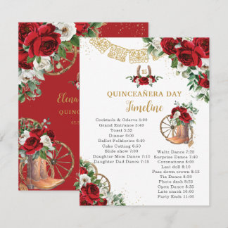 Quinceañera Rot Weiße Florale Charro Stiefel Zeits