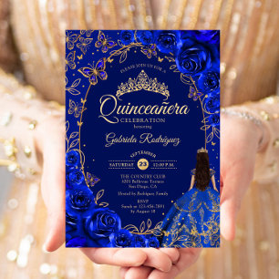 Quinceanera Royal Blue Einladung