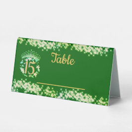 Quinceanera Sage Green Elegante Prinzessin Tischaufsteller