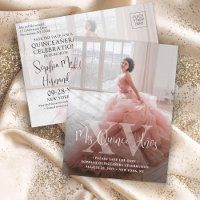 Quinceañera Save the Date Modernes Foto Mis XV Año